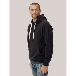 Buck Mason Black Loopback Hooded Sweatshirt sz M